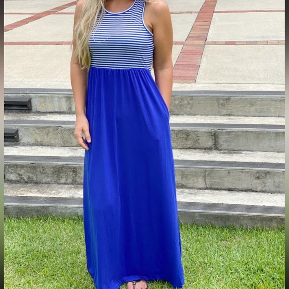 Royal Blue tank Maxi